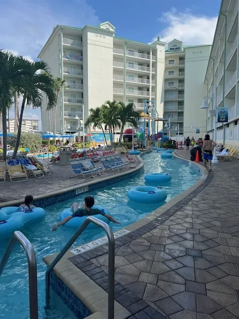 holiday inn balconies overlooking lazy river